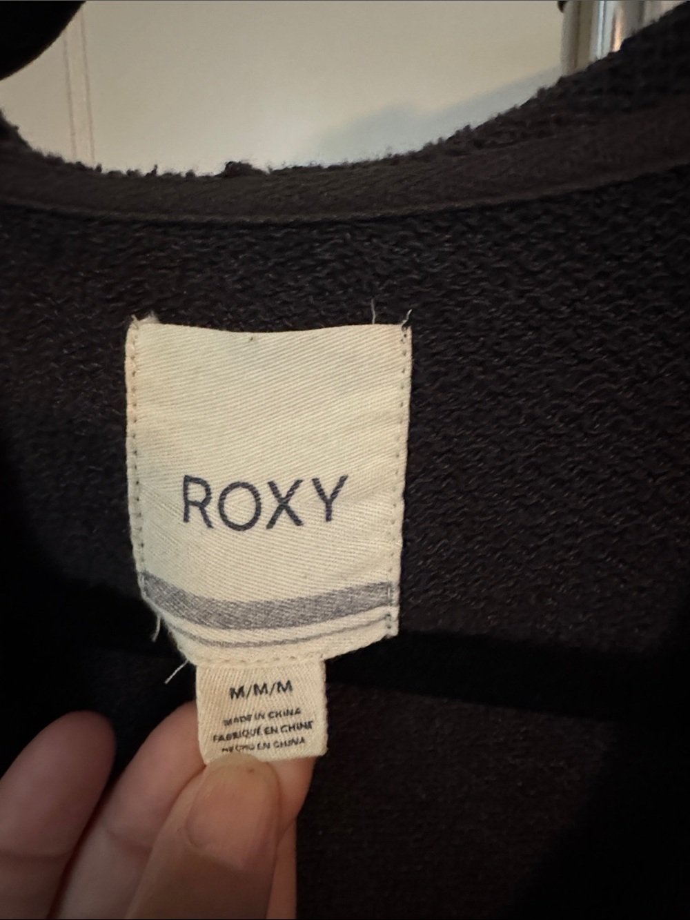 Roxy Dark Gray Full-Zip Lightweight Hoodie - Picture 2 of 5